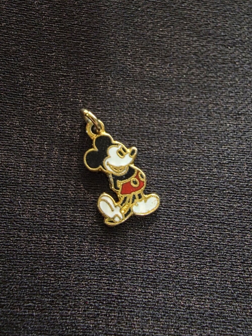 Vintage 1980s Walt Disney Productions Mickey Mouse Enamel Charm